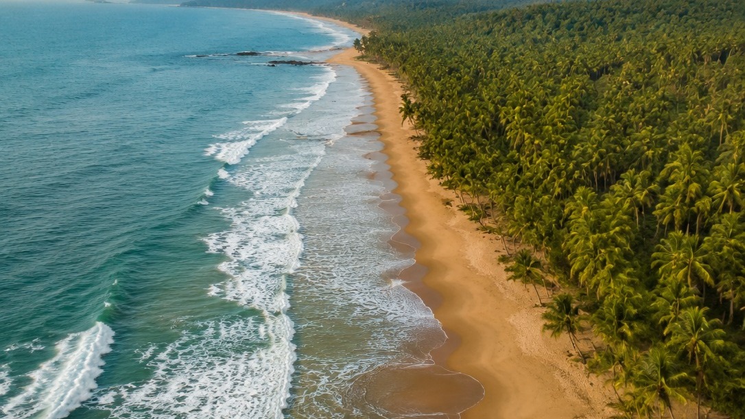 Map of Karnataka's coastline