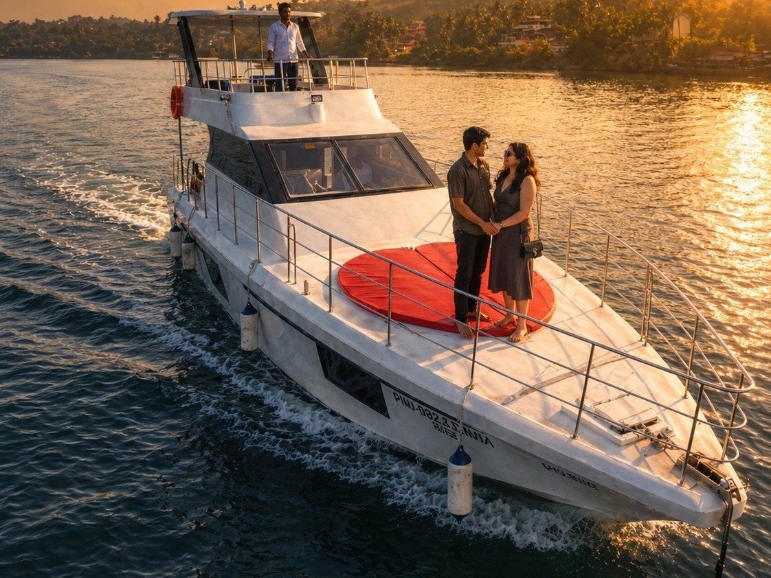 Charter yacht interior